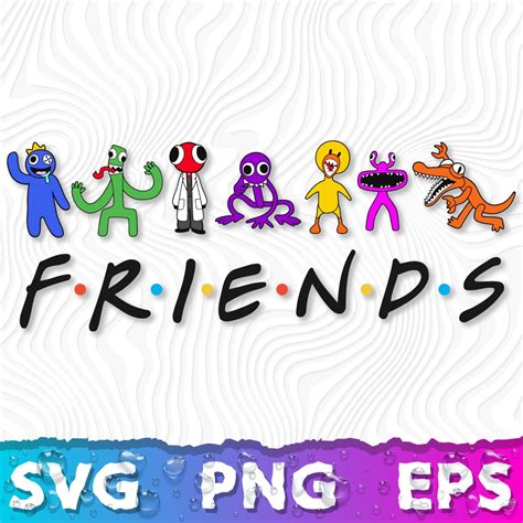 Rainbow Friends logo SVG, Rainbow Friends Roblox All Charact - Inspire ...