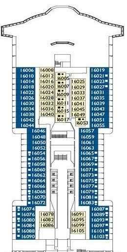 Costa Toscana Deck plan & cabin plan