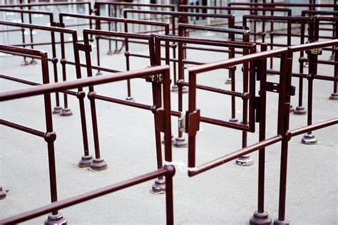 Metal Barriers At The Entrance Photograph by Ron Koeberer - Pixels