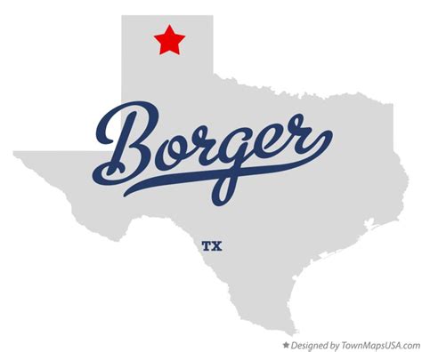 Map Of Borger Texas - Lilly Pauline