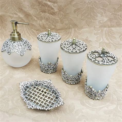 Rhinestone Bathroom Accessories Sets – Rispa