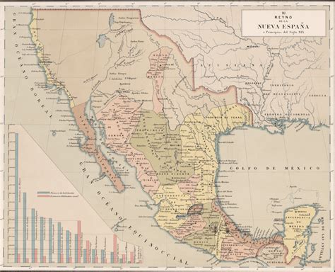 Mapa antiguo de Nueva España 1805 – Mapoteca