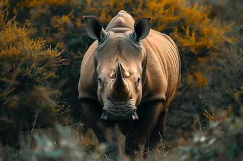 Premium Photo | Rhino in Natural Outdoor Habitat