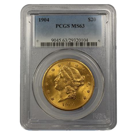 $20 Gold Liberty Double Eagle MS63 NGC or PCGS (Random Dates) - Miles ...