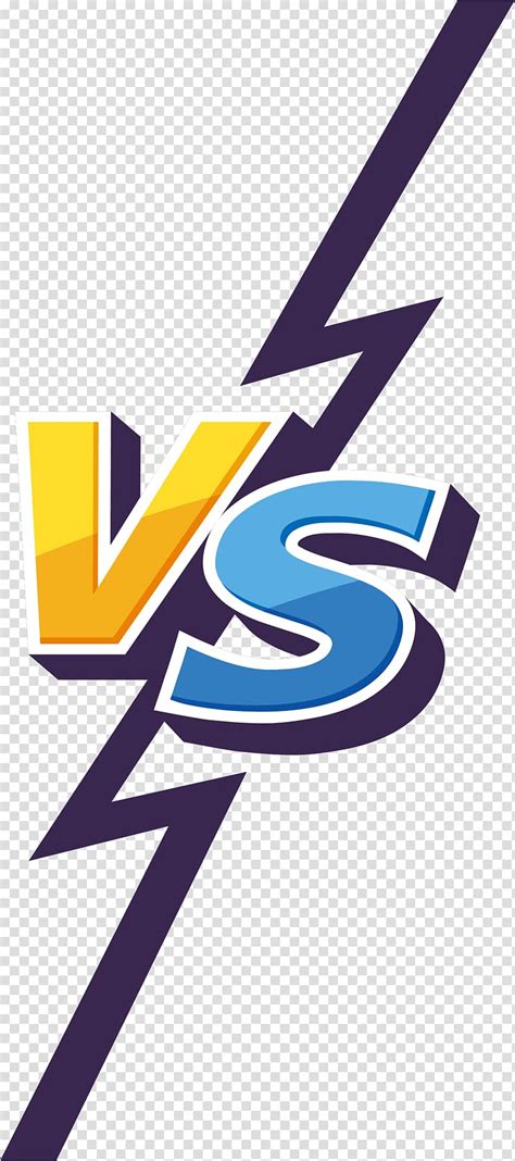 Vs illustration, Football Adobe Illustrator, Lightning contrast box transparent background PNG ...