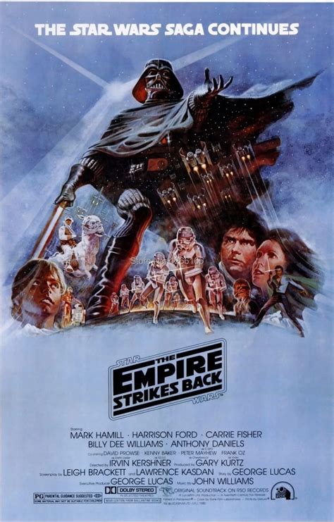 STAR WARS EPISODE FIVE V THE EMPIRE STRIKES BACK Movie Poster Return ...