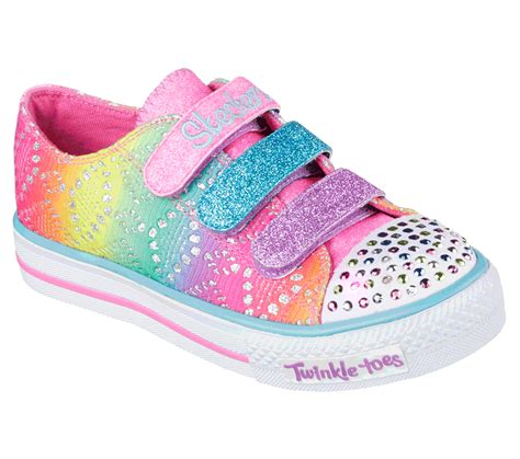 Buy SKECHERS Twinkle Toes: Shuffles - Rainbow Madness S-Lights Shoes ...