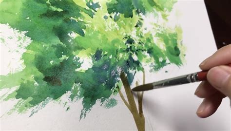 Quick & Easy Watercolor Techniques: Making a Watercolor Tree Painting - Beebly's Watercolor Painting