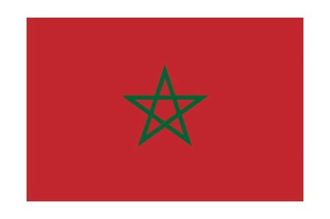 Premium Vector | Morocco flag, flag of Morocco vector illustration