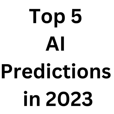 Top 5 AI Predictions in 2023 | Education