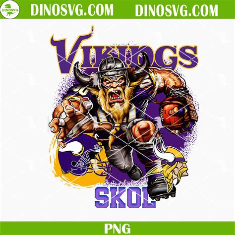 Minnesota Vikings Mascot Skol PNG, NFL Team PNG Sublimation For Shirt ...