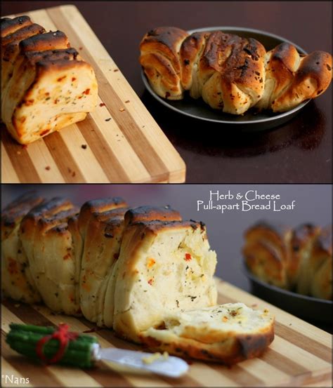 Nan's yum-yums!: Herb & Cheese Pull-apart Bread Loaf