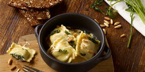 Organic Spinach & Cheese Ravioli with Brown Butter Sauce