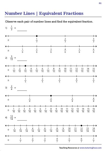 fractions on a number line worksheets - fraction addition using number lines worksheets ...