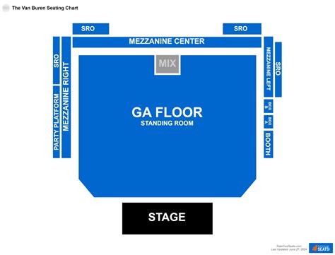 The Van Buren Seating Charts - RateYourSeats.com