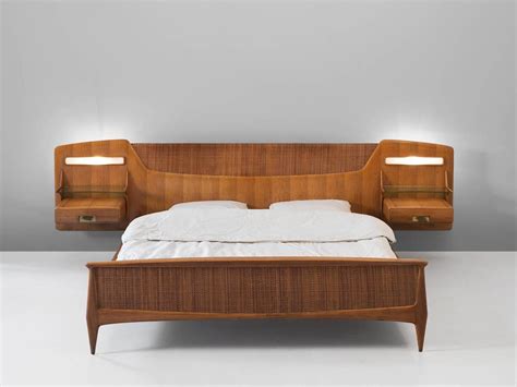 Mid-Century Illuminated Double Bed For Sale at 1stdibs