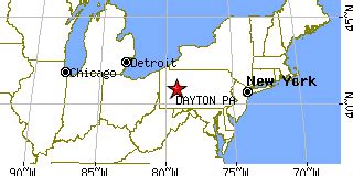 Dayton, Pennsylvania (PA) ~ population data, races, housing & economy