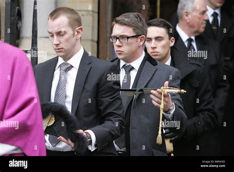 Frank Carson Funeral, Belfast, Northern Ireland, Saturday, March 3, 2012. Photo/Paul McErlane ...