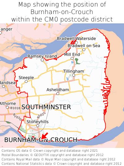 Where is Burnham-on-Crouch? Burnham-on-Crouch on a map