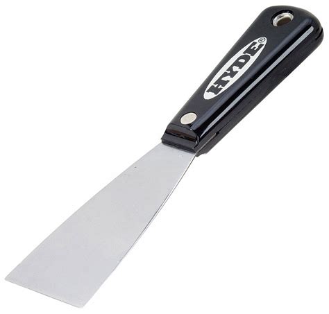 HYDE Flexible Putty Knife with 2 in Stainless Steel Blade, Black/Silver ...