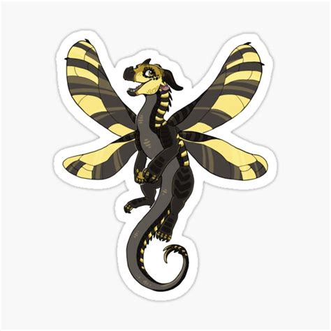 "Wings of Fire - Bumblebee" Sticker for Sale by Biohazardia | Redbubble