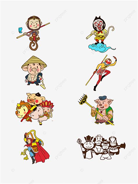 Character Material Hd Transparent, Journey To The West Cartoon ...