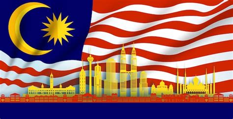 Premium Vector | Illustration independence anniversary celebration national day in malaysia flag ...