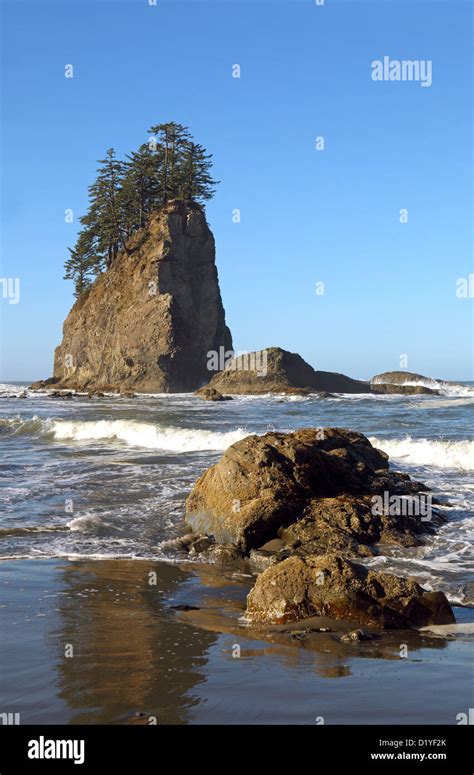 Second Beach, La Push, Sunset, Olympic Nationalpark, WA, Washington ...