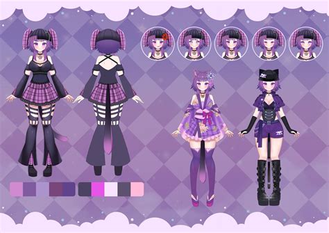 Laila Valoria 👁️‍🗨️🐑 DHAMPIR VTUBER 🔞 on Twitter: "My Model's official character sheet from my ...