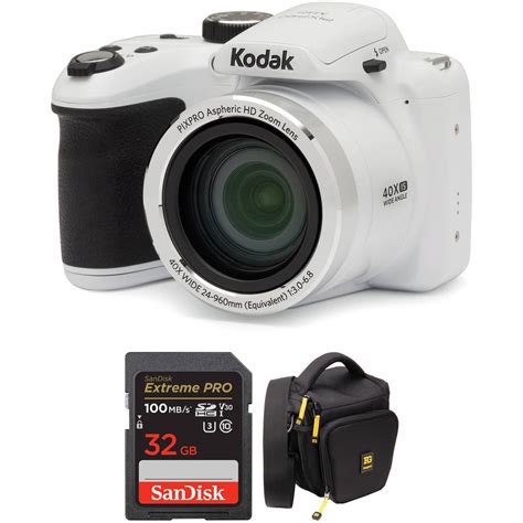 Kodak PIXPRO AZ401 Digital Camera Basic Kit (White) B&H Photo