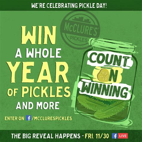 Celebrate National Pickle Day with Freebies from McClure's Pickles! - Phat Phoodies