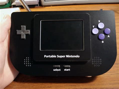 Custom SNES Portable with Laser-Cut Case - TechEBlog