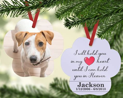 Personalized Pet Memorial Christmas Ornament Pet Christmas | Etsy