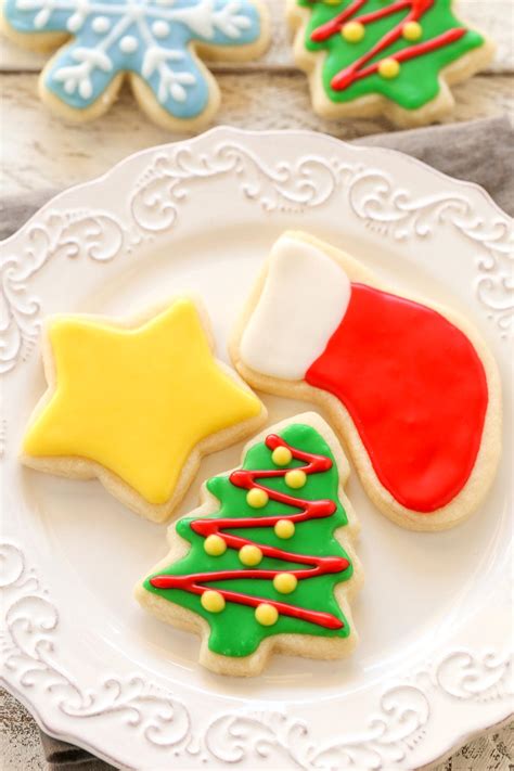 Soft Christmas Cut-Out Sugar Cookies - Live Well Bake Often