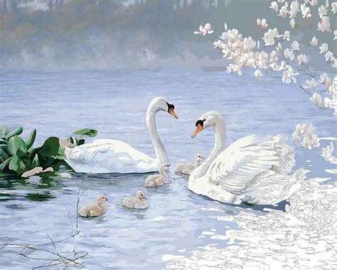 Swan Lake Painting at PaintingValley.com | Explore collection of Swan Lake Painting