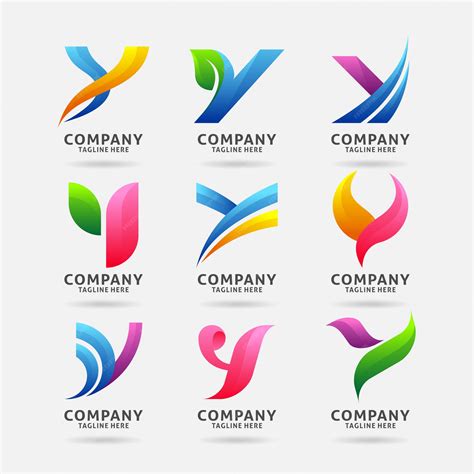 Premium Vector | Collection of letter y modern logo design