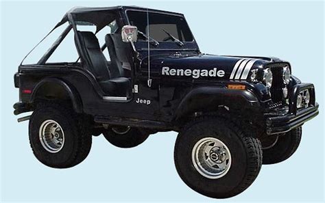 70-'06 CJ/YJ/TJ Jeep Renegade Hood Decal Kit - CBJeep