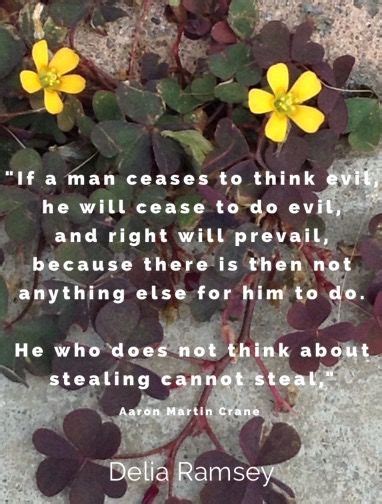 ️ ️ ️Something to consider as you go along your day ️ ️ ️ "If a man ceases to think evil, he ...