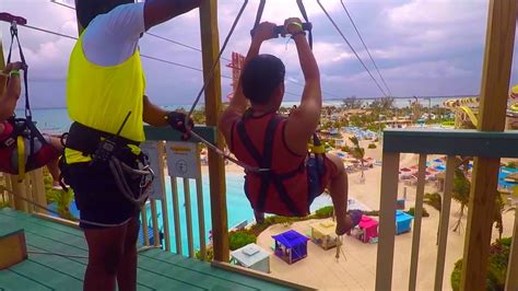 Coco Cay Zipline - YouTube