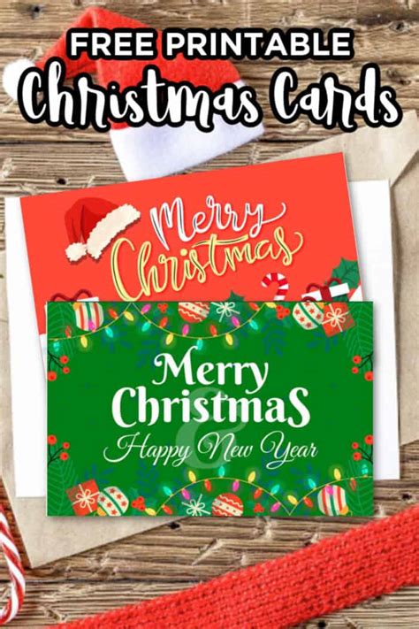 Free Printable Christmas Cards - Made with HAPPY