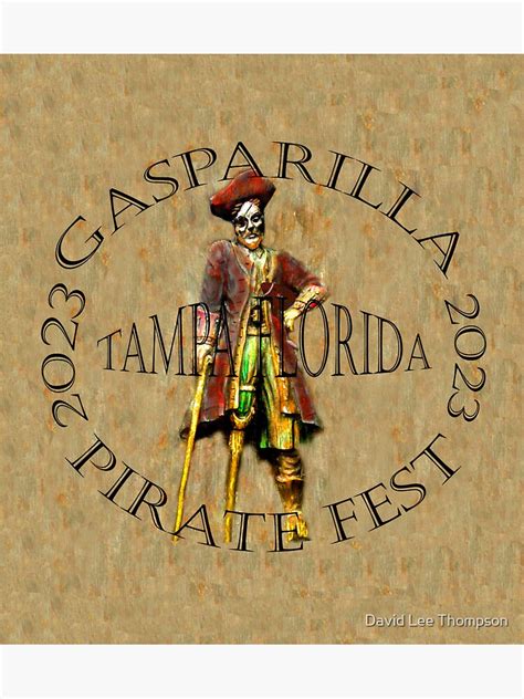 "2023 Gasparilla Pirate Fest design T" Sticker for Sale by dltphoto ...