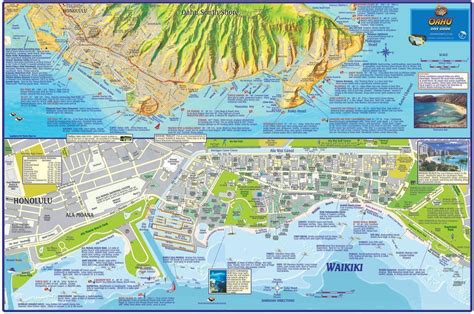 Oahu Dive Map – Franko Maps