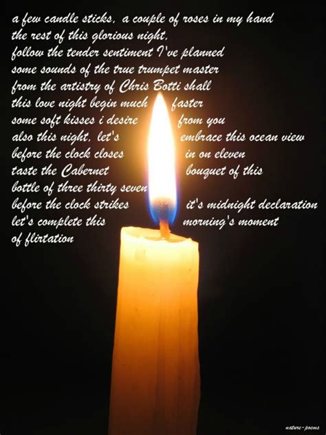 Candle Sticks | Picturesque Poem