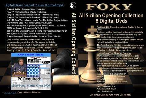 All Sicilian Opening Collection - $39.95 : ChessVideo, Your Source for Chess Videos