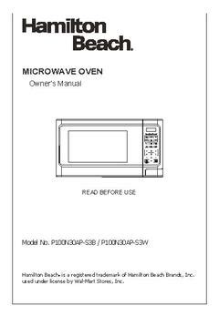 Hamilton Beach 1.1 Cu. Ft. Digital White Microwave Oven - Walmart.com - Walmart.com