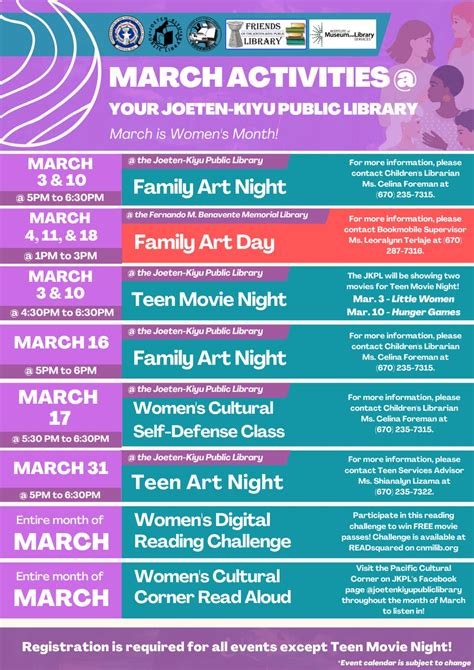 March Women’s Month Activities @ JKPL – Joeten Kiyu Public Library