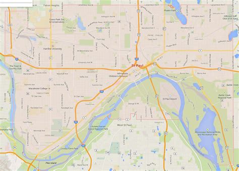 St. Paul, Minnesota Map