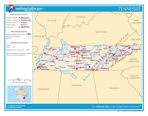 Printable Map Of Tennessee Cities