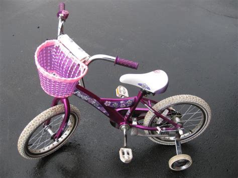 Giant Puddin' Girls 16" Bike - Purple - with Training Wheels - (Fenton) for Sale in Flint ...