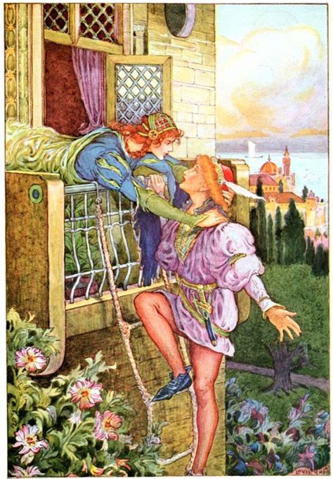 Romeo And Juliet - Art by Louis Rhead (1918) from TALES FROM SHAKESPEARE - Vintage Art, Story ...